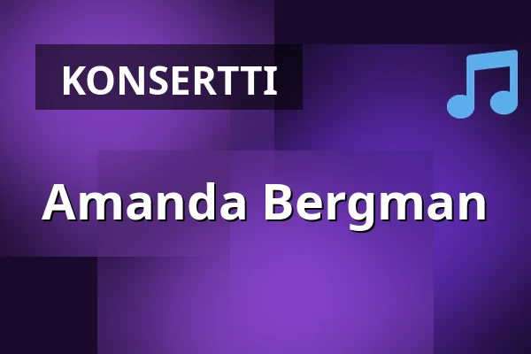 Amanda Bergman — Gävle Konserthus - Gevaliasalen, Gävle