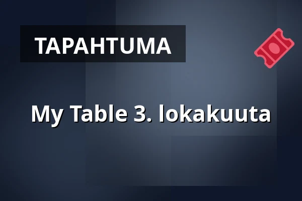 My Table 3. lokakuuta — Matstudion på Terrassen, Karlstad