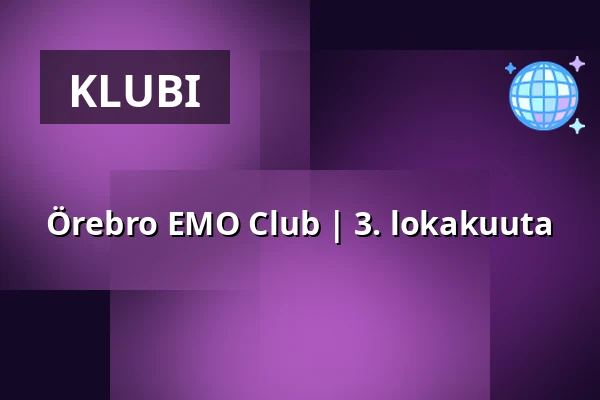 Örebro EMO Club | 3. lokakuuta — Strömpis, Örebro