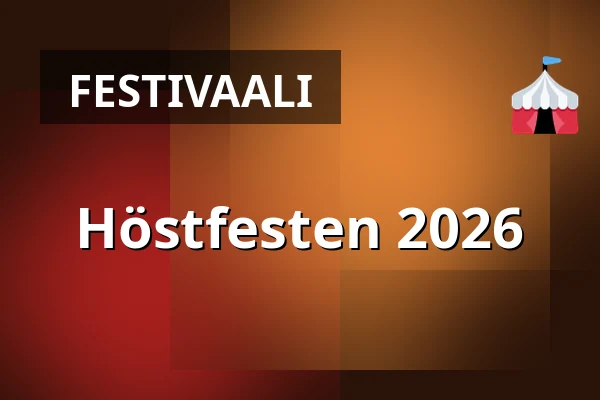 Höstfesten 2026 — Tidaholms Folkets Park, Tidaholm