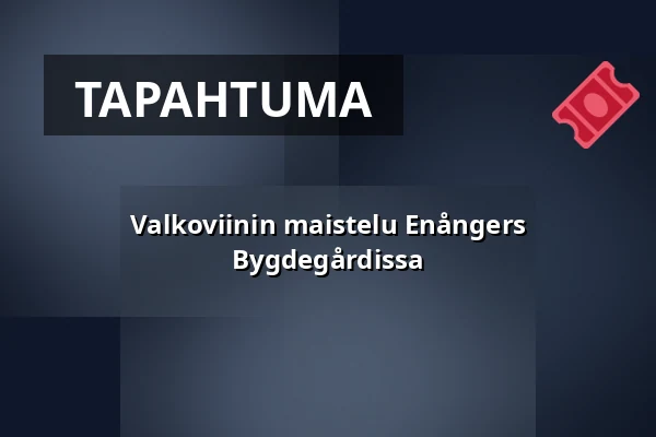 Valkoviinin maistelu Enångers Bygdegårdissa — Enångers Bygdegård, Enånger, Enånger