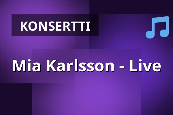 Mia Karlsson - Live — Sängfabriken, Rävlanda