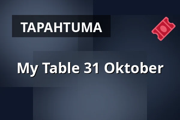 My Table 31 Oktober — Matstudion på Terrassen, Karlstad