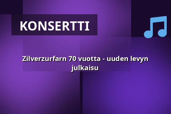 Zilverzurfarn 70 vuotta - uuden levyn julkaisu — Blackbird, Uppsala