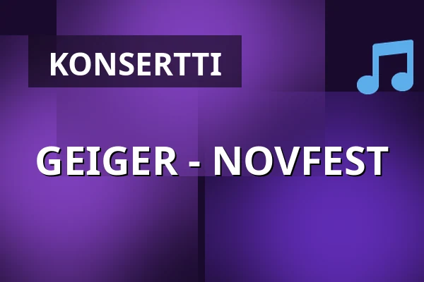GEIGER - NOVFEST — Atalante, Göteborg