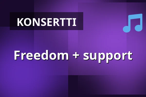 Freedom + support — Musikens Hus & Hängmattan Kök & Bar, Göteborg