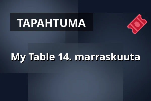 My Table 14. marraskuuta — Matstudion på Terrassen, Karlstad