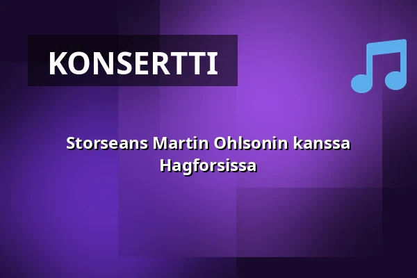 Storseans Martin Ohlsonin kanssa Hagforsissa — Hotell Monica, Hagfors