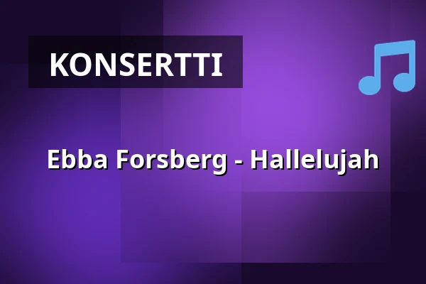 Ebba Forsberg - Hallelujah — Svegs Kyrka, Sveg