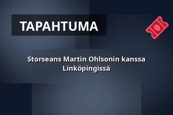 Storseans Martin Ohlsonin kanssa Linköpingissä — Scandic Frimurarehotellet, Linköping
