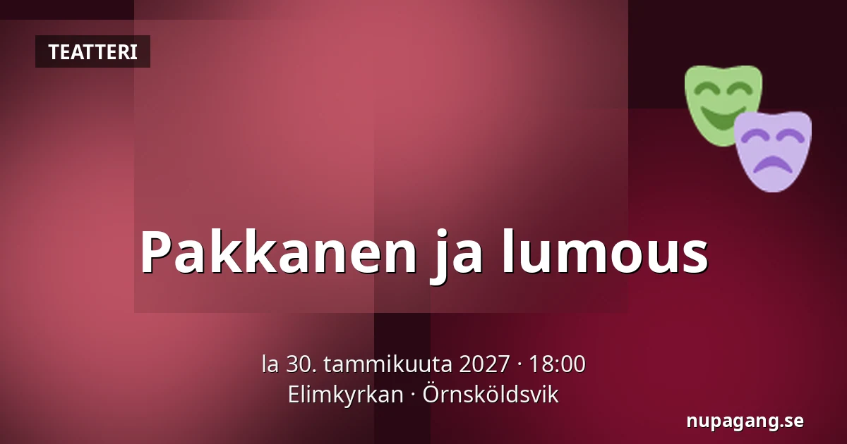 Pakkanen ja lumous — Elimkyrkan, Örnsköldsvik