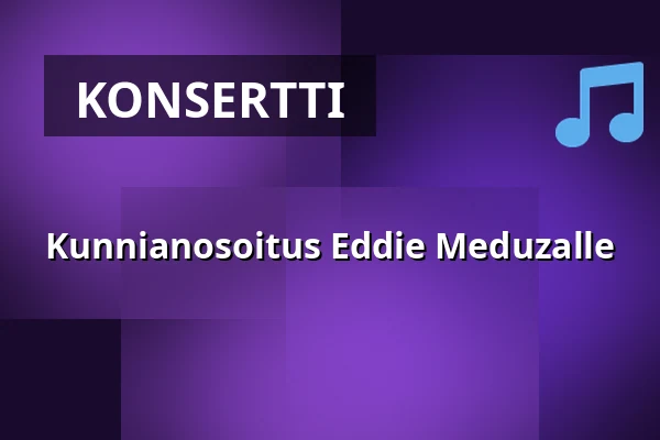 Kunnianosoitus Eddie Meduzalle — The Tivoli, Helsingborg