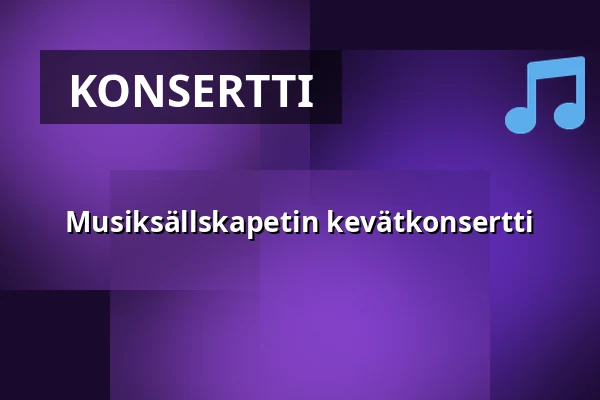 Musiksällskapetin kevätkonsertti — Nolaskolans Aula, Örnsköldsvik