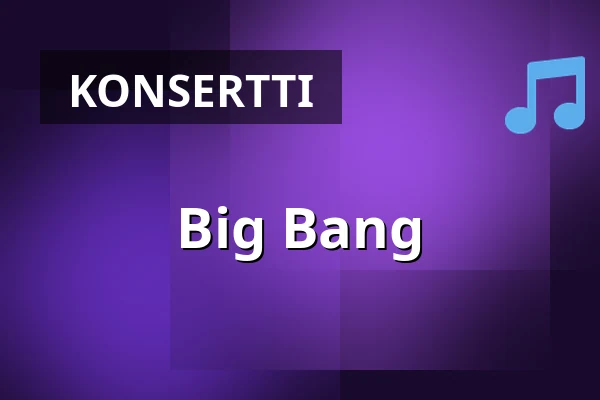 Big Bang — Folkets Hus, Lindesberg