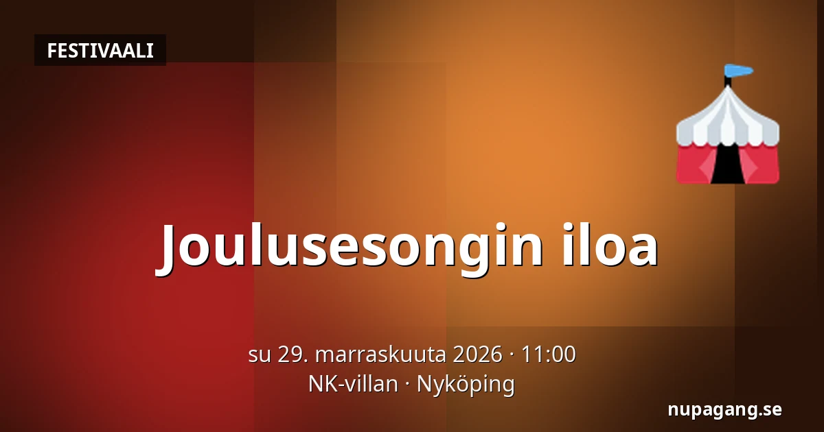 Joulusesongin iloa — NK-villan, Nyköping