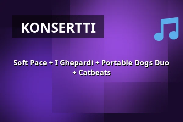 Soft Pace + I Ghepardi + Portable Dogs Duo + Catbeats — Fylkingen, Tukholma