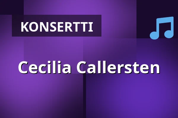 Cecilia Callersten — Musikens Hus & Hängmattan Kök & Bar, Göteborg