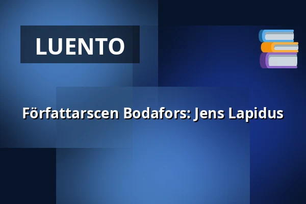 Författarscen Bodafors: Jens Lapidus — Kulturgatan, Magasinet, Bodafors