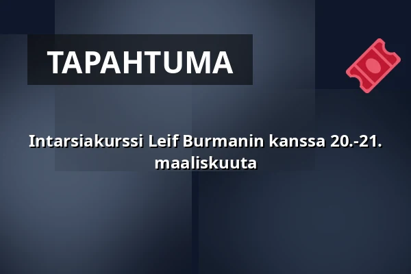 Intarsiakurssi Leif Burmanin kanssa 20.-21. maaliskuuta — Nya verkstaden, Bodafors