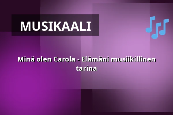 Minä olen Carola - Musikaalinen elämäkerta — Apollon (Numrerad), Trollhättan