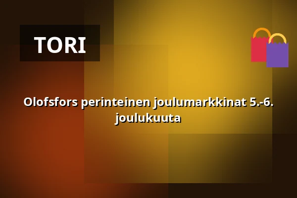 Olofsfors perinteinen joulumarkkinat 5.-6. joulukuuta — Olofsfors bruk Ladugården, Nordmaling