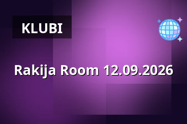 Rakija Room 12.09.2026 — Stage Social Club, Borås