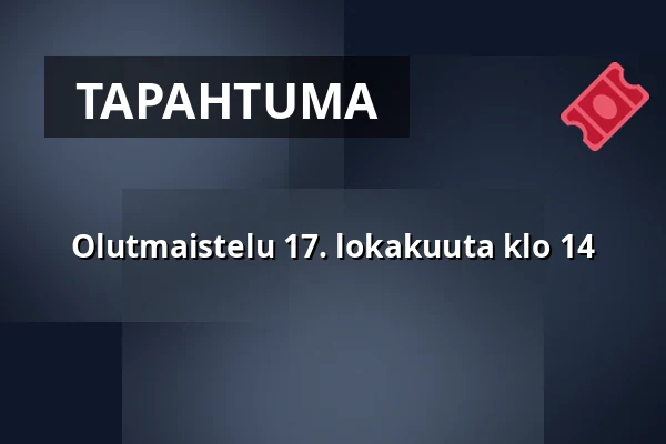 Olutmaistelu 17. lokakuuta klo 14 — Eskilstuna Ölkultur, Eskilstuna