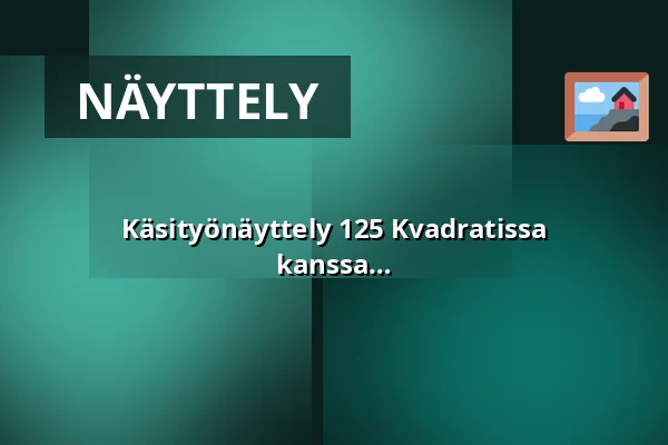 Käsityönäyttely 125 Kvadratissa "Obygdsbroderit" Emma Ewadotterin kanssa — Tukholma