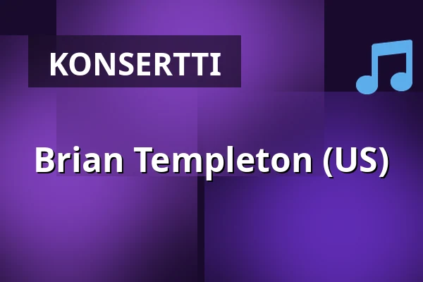 Brian Templeton (US) — Carlsson På Kajen, Västerås