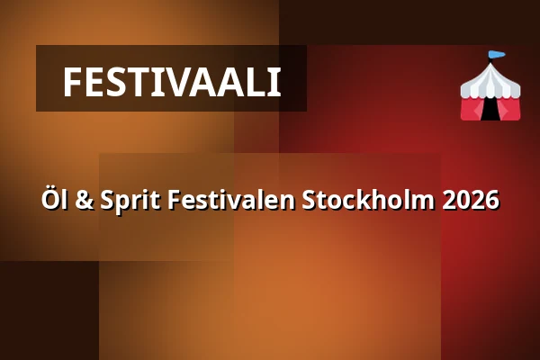 Öl & Sprit Festivalen Stockholm 2026 — Stockholm Waterfront, Tukholma
