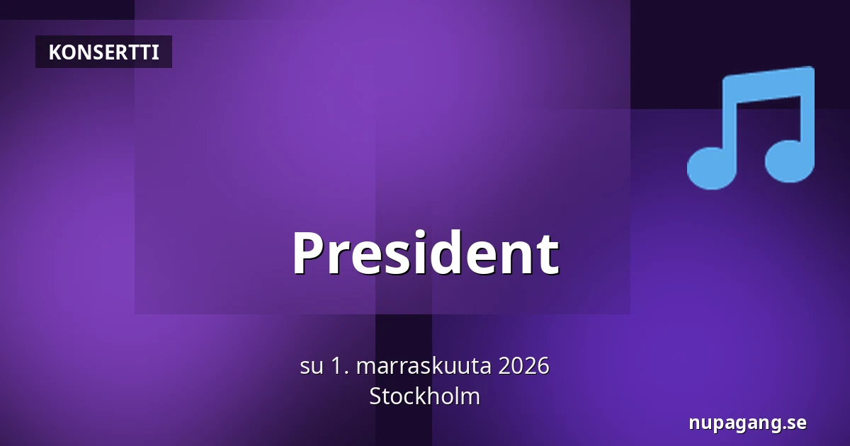 President — Tukholma