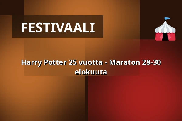 Harry Potter 25 vuotta - Maraton 28-30 elokuuta — Filmstaden, Kristianstad
