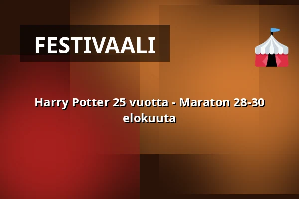 Harry Potter 25 vuotta - Maraton 28-30 elokuuta — Filmstaden, Nyköping