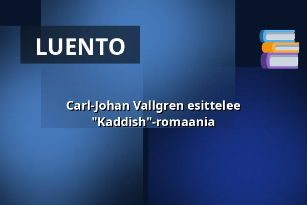 Carl-Johan Vallgren esittelee "Kaddish"-romaania — Wallenbergssalen, Linköping