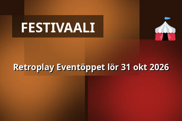Retroplay Eventöppet lör 31 okt 2026 — Retroplay Skurup, Skurup