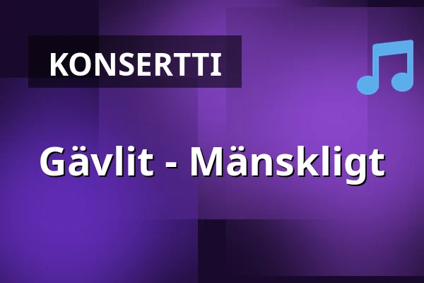 Gävlit - Mänskligt — Agens Kulturhus - Krusenstjernasalen, Gävle