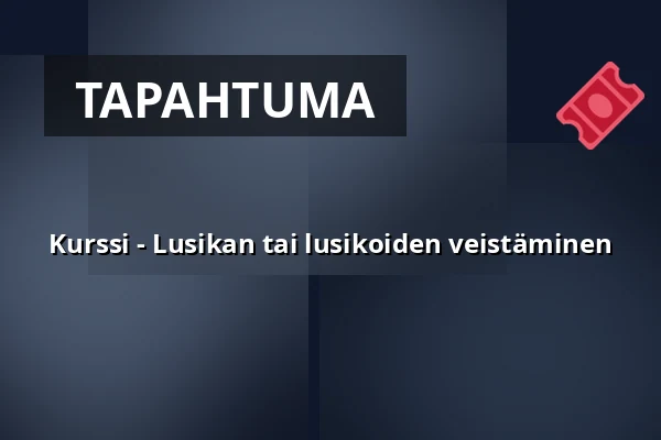 Kurssi - Lusikan tai lusikoiden veistäminen — Sörmlands museum, Nyköping