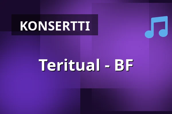 Teritual - BF — Sara Kulturhus Scen 2, Skellefteå