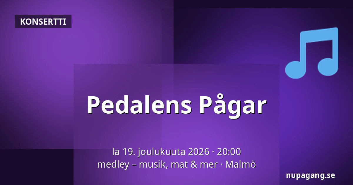 Pedalens Pågar — medley – musik, mat & mer, Malmö