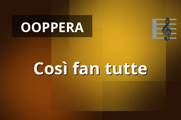 Così fan tutte — Bräcke Folkets hus, Bräcke