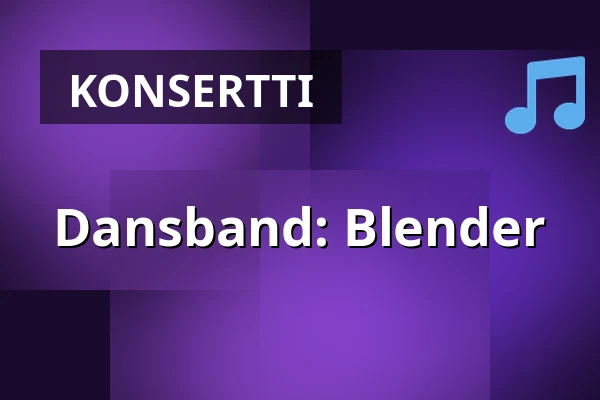Dansband: Blender — Huskvarna Folkets Park, Huskvarna Jönköping