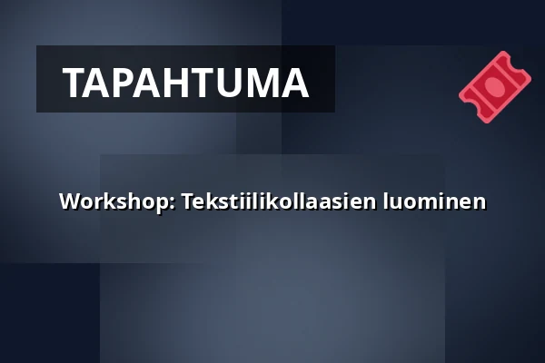 Workshop: Tekstiilikollaasien luominen — Uppsala konstmuseum, Uppsala