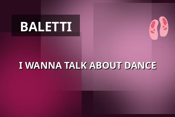 I WANNA TALK ABOUT DANCE — 3:e Våningen, Göteborg