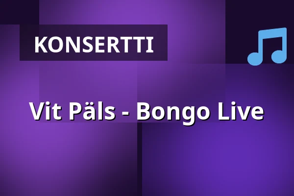 Vit Päls - Bongo Live — Bongo Bar, Jönköping
