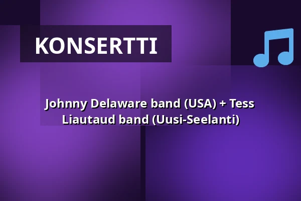 Johnny Delaware band (USA) + Tess Liautaud band (Uusi-Seelanti) — Hwitans Trädgård, Falkenberg