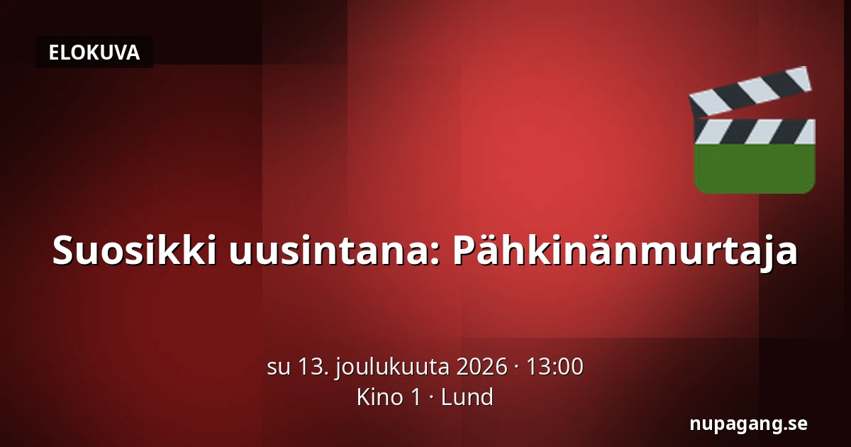 Suosikki uusintana: Pähkinänmurtaja — Kino 1, Lund