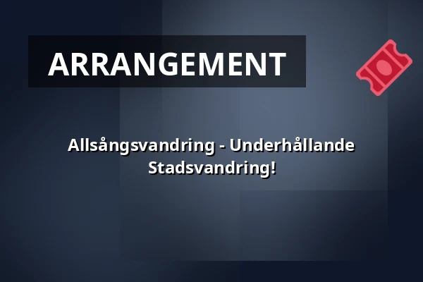 Allsångsvandring - Underhållande Stadsvandring! — Raoul Wallenbergs Torg, Stockholm