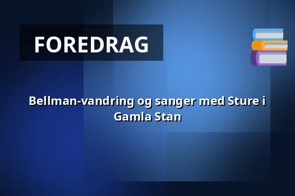 Bellman-vandring og sanger med Sture i Gamla Stan — Järntorget in Gamla Stan at Evert Taube Statue, Stockholm