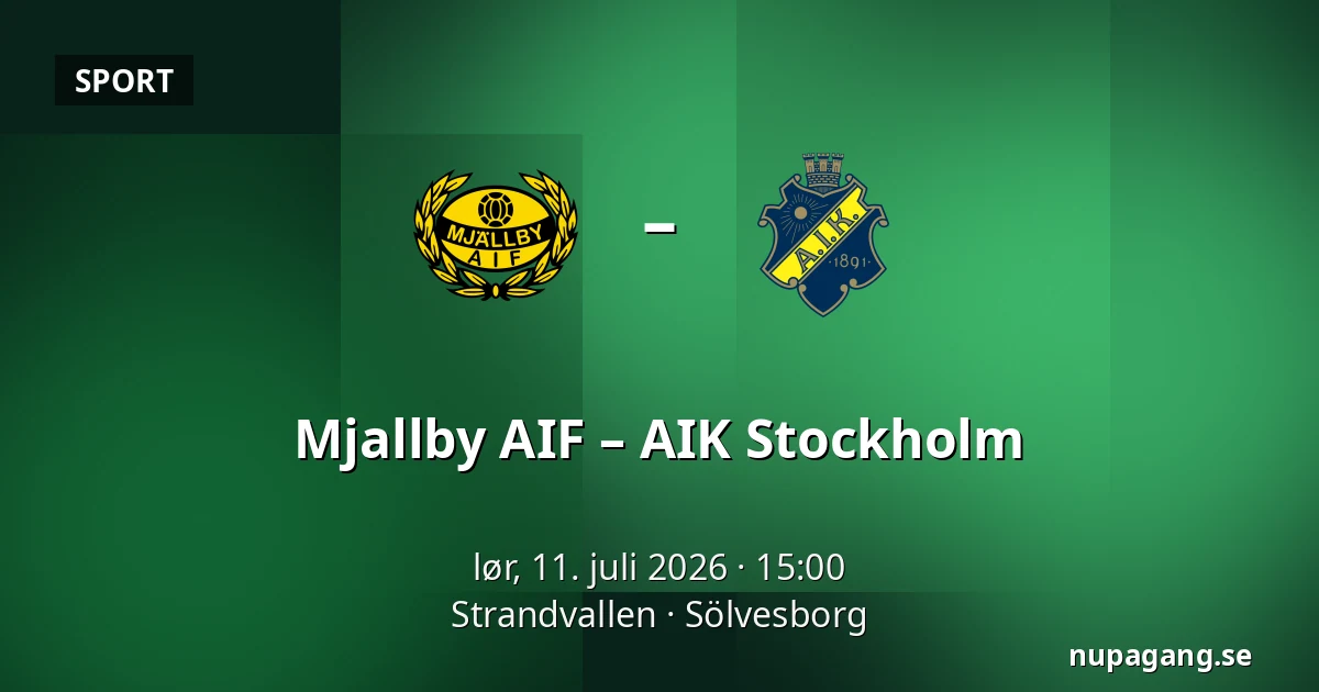 Mjallby AIF – AIK Stockholm — Strandvallen, Sölvesborg
