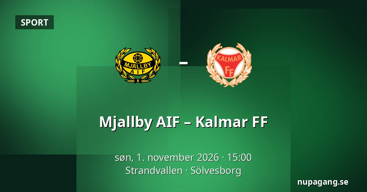 Mjallby AIF – Kalmar FF — Strandvallen, Sölvesborg
